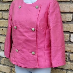Vintage TWO SISTERS Pink Double Breast Blazer